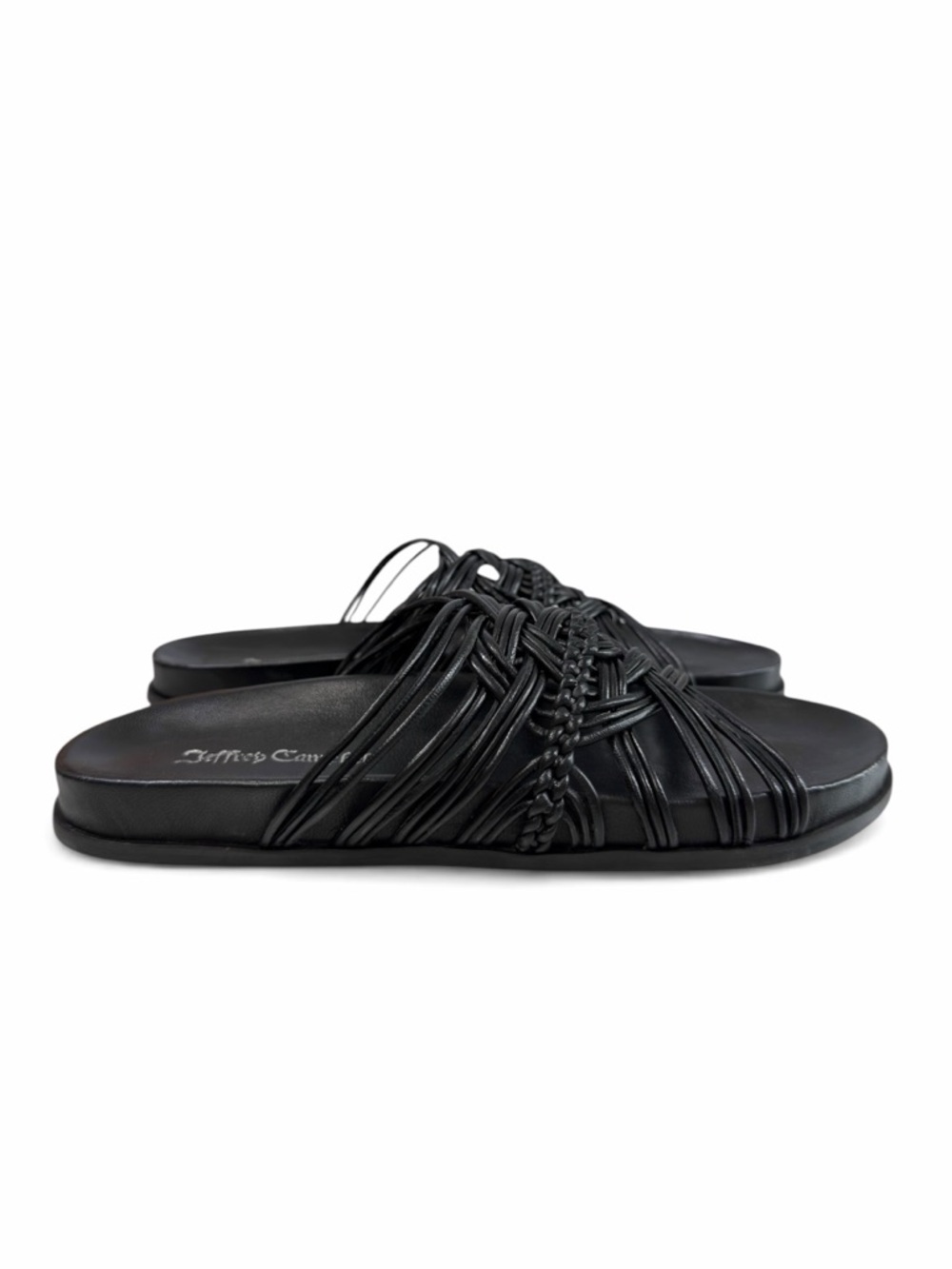 Jeffrey Campbell Intwined Strappy Slide Sandals Black Size 10 - Picture 3 of 16